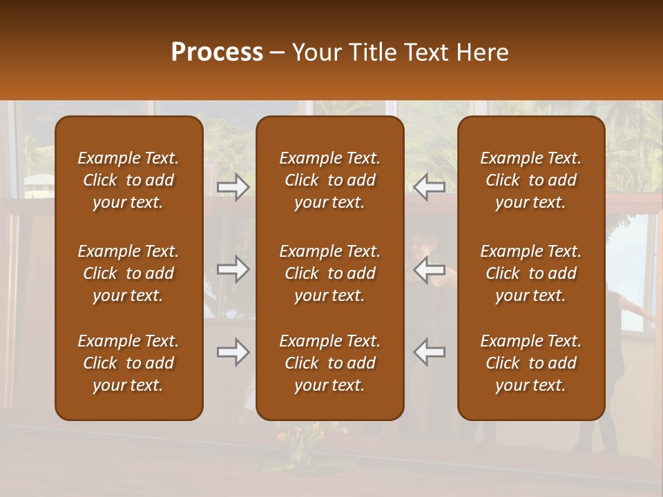 A Group Of People Standing In Front Of A Mirror PowerPoint Template
