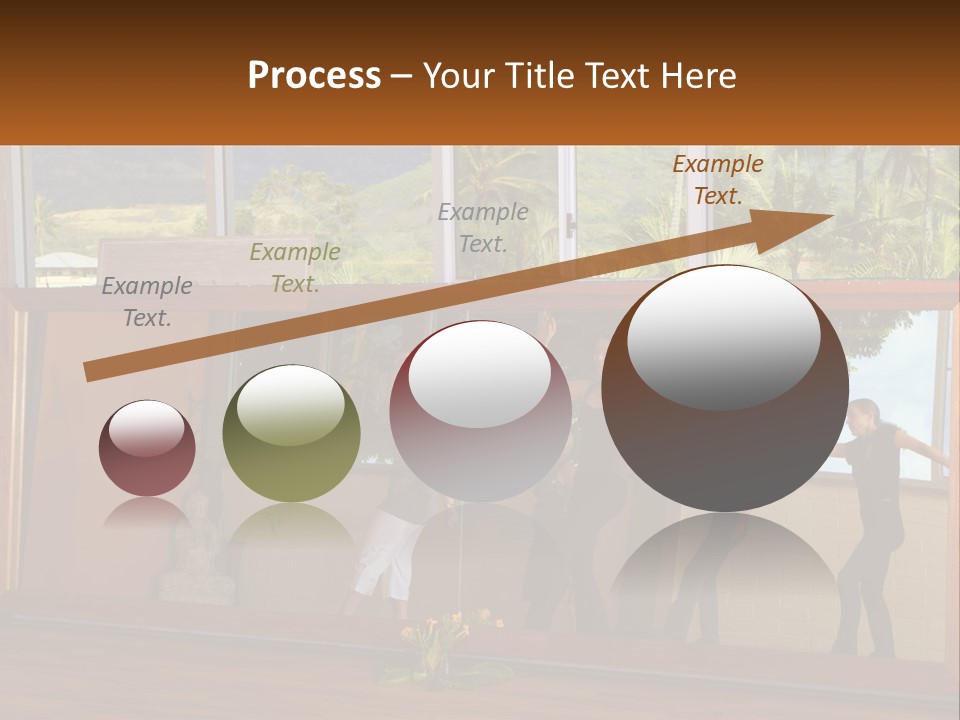 A Group Of People Standing In Front Of A Mirror PowerPoint Template