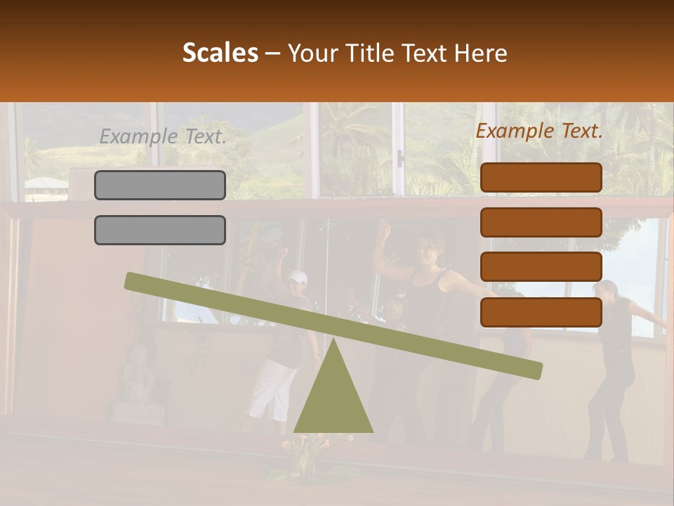 A Group Of People Standing In Front Of A Mirror PowerPoint Template
