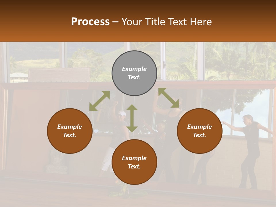 A Group Of People Standing In Front Of A Mirror PowerPoint Template