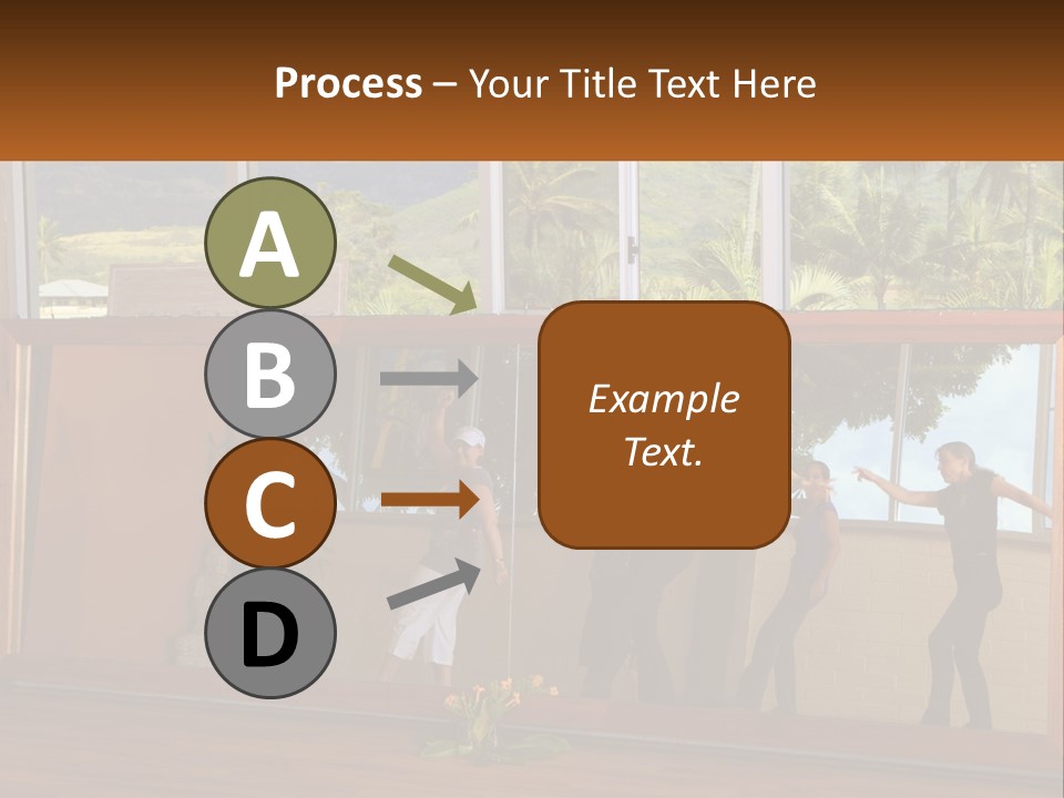 A Group Of People Standing In Front Of A Mirror PowerPoint Template