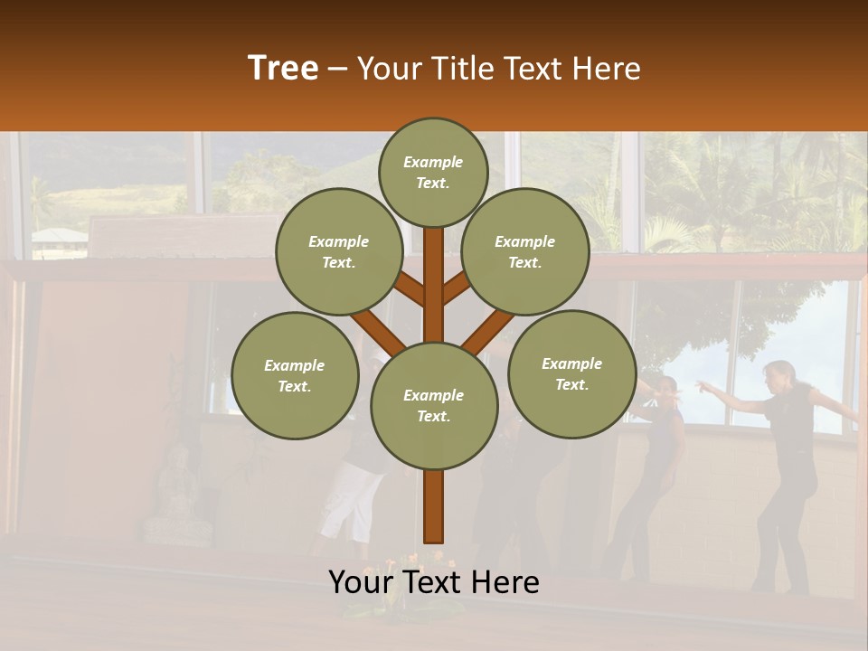 A Group Of People Standing In Front Of A Mirror PowerPoint Template