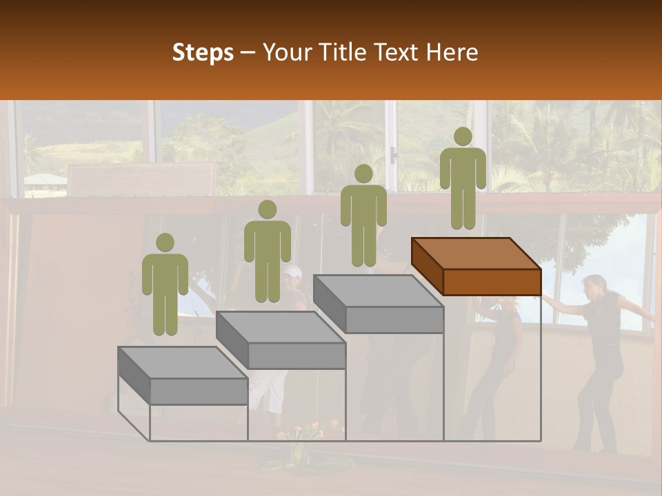 A Group Of People Standing In Front Of A Mirror PowerPoint Template
