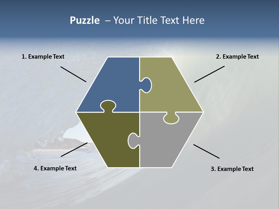 A Large Wave In The Ocean With A Sky Background PowerPoint Template