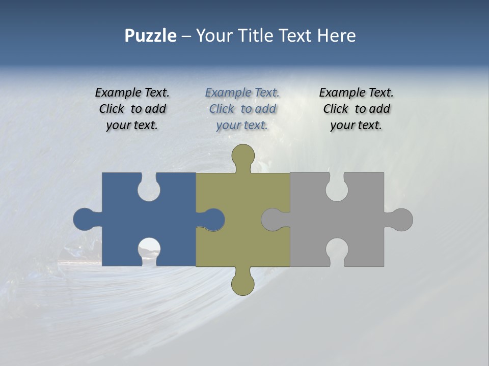 A Large Wave In The Ocean With A Sky Background PowerPoint Template