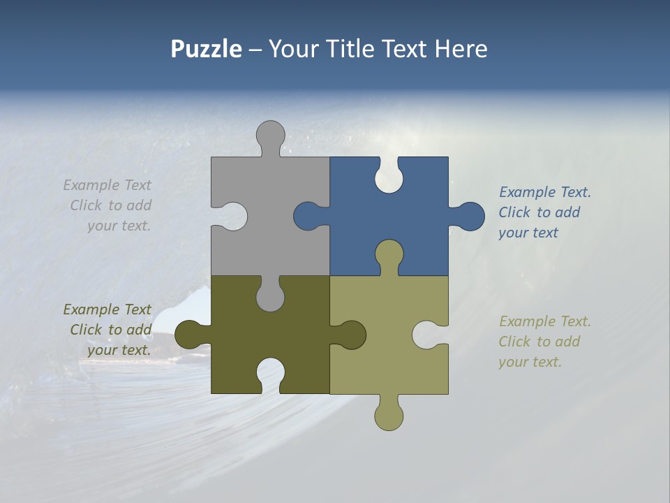 A Large Wave In The Ocean With A Sky Background PowerPoint Template