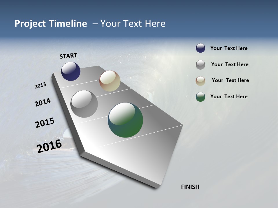 A Large Wave In The Ocean With A Sky Background PowerPoint Template