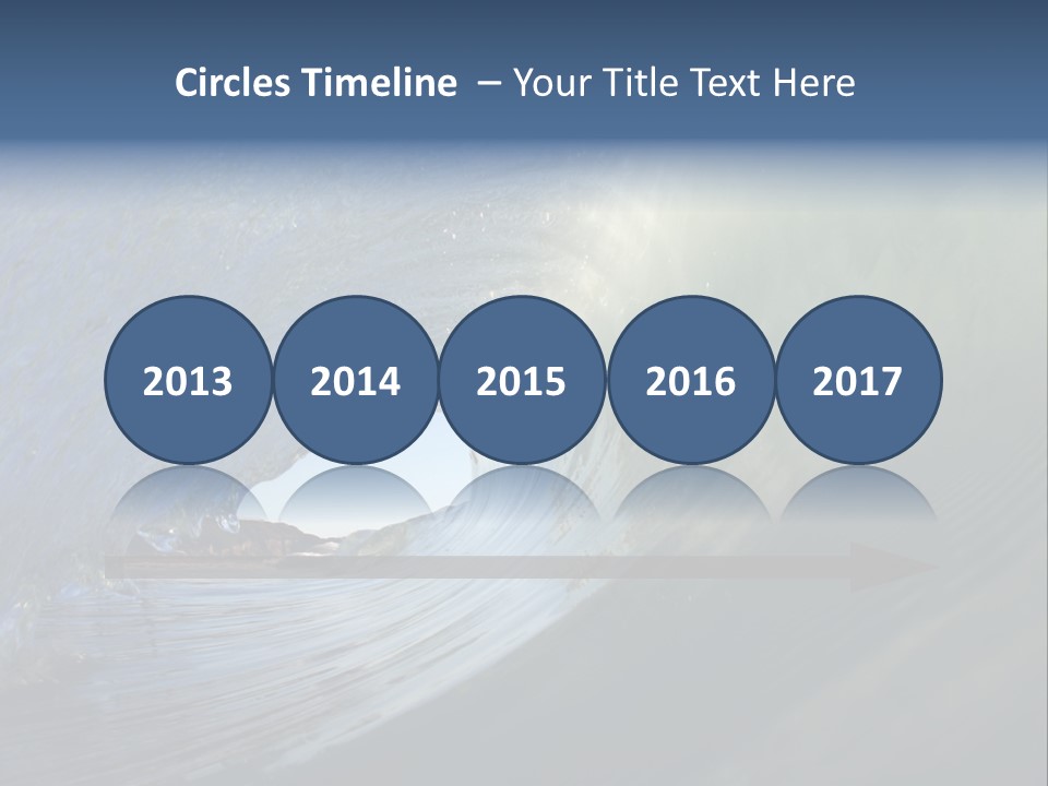 A Large Wave In The Ocean With A Sky Background PowerPoint Template