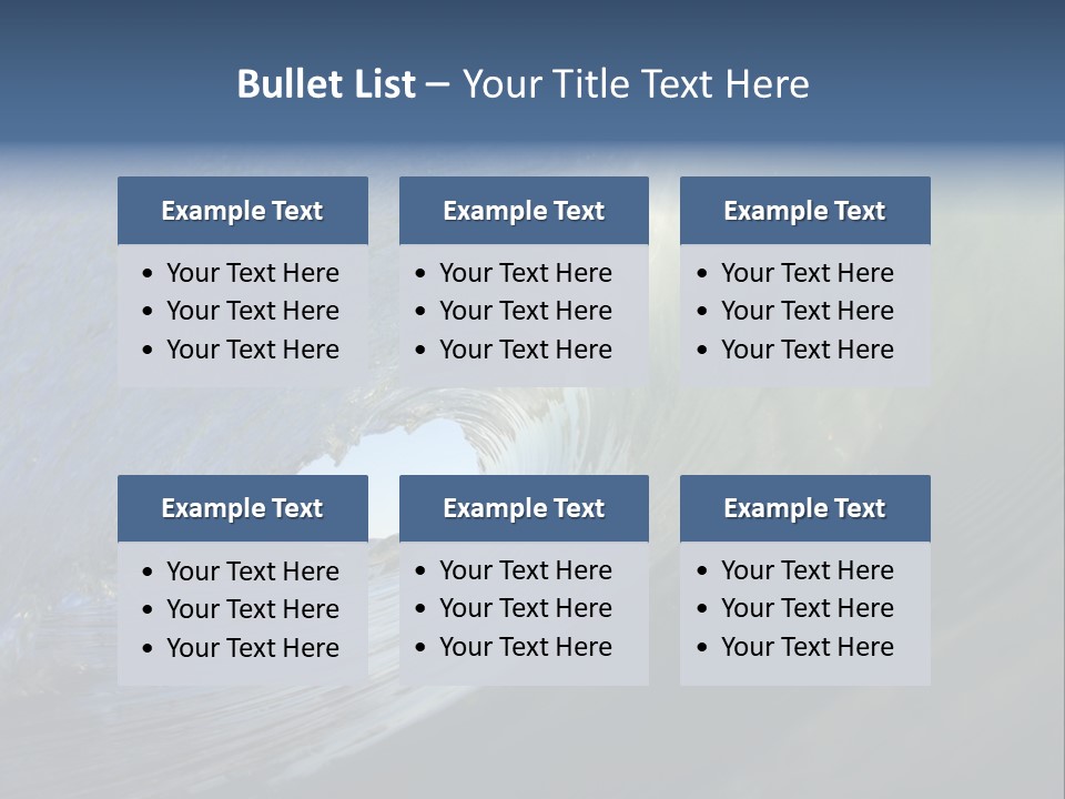 A Large Wave In The Ocean With A Sky Background PowerPoint Template