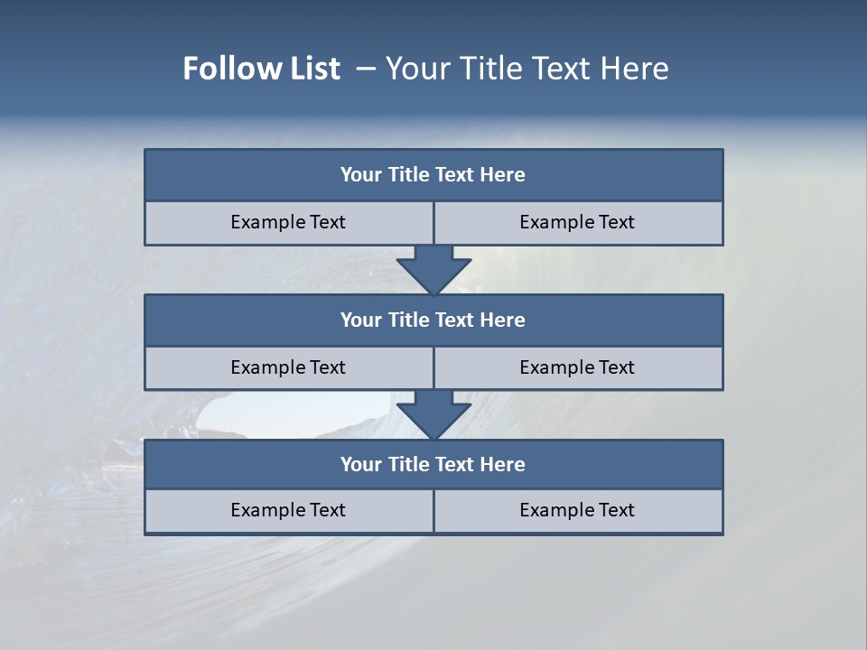 A Large Wave In The Ocean With A Sky Background PowerPoint Template
