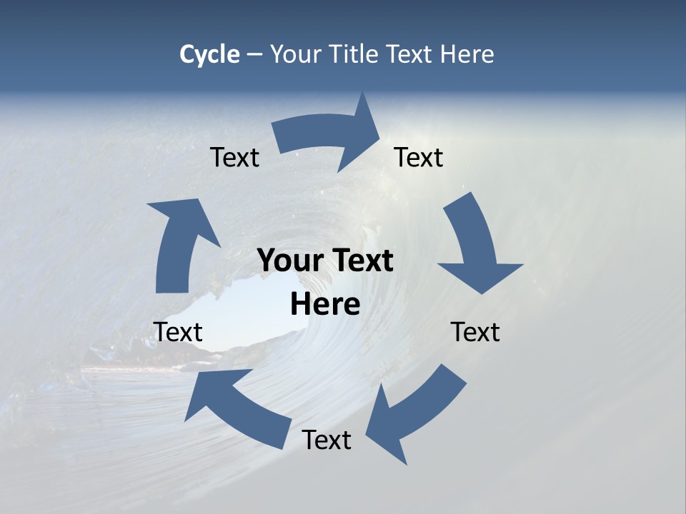 A Large Wave In The Ocean With A Sky Background PowerPoint Template