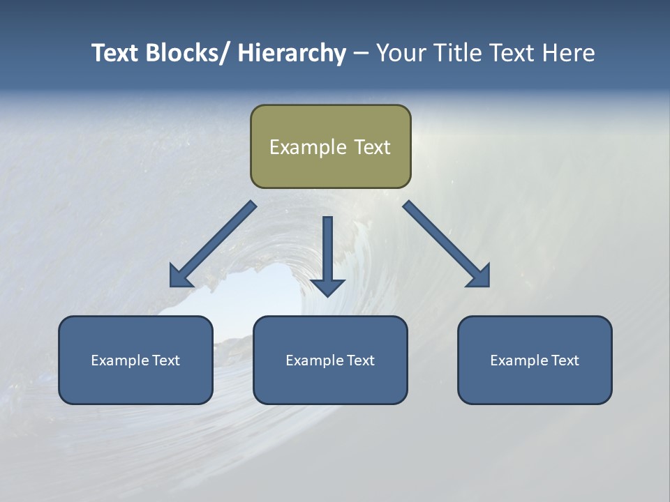 A Large Wave In The Ocean With A Sky Background PowerPoint Template