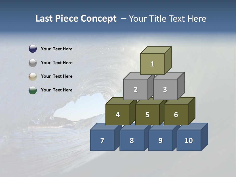 A Large Wave In The Ocean With A Sky Background PowerPoint Template