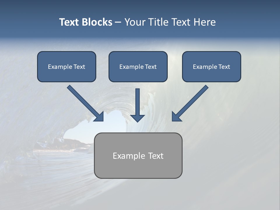 A Large Wave In The Ocean With A Sky Background PowerPoint Template