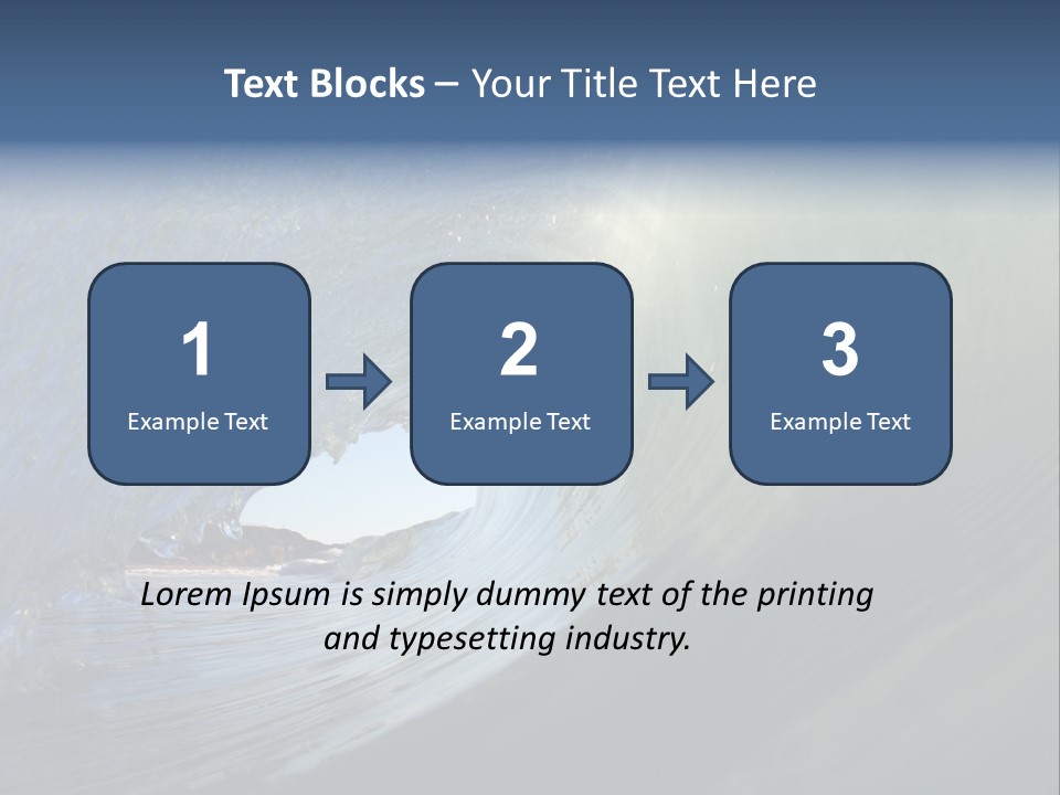 A Large Wave In The Ocean With A Sky Background PowerPoint Template