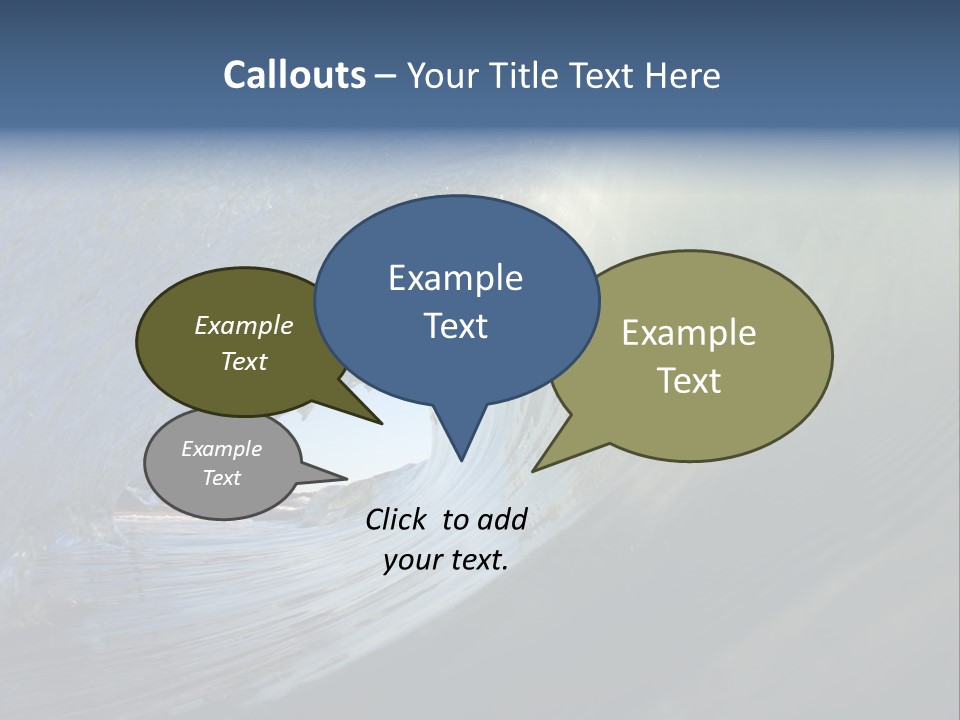 A Large Wave In The Ocean With A Sky Background PowerPoint Template