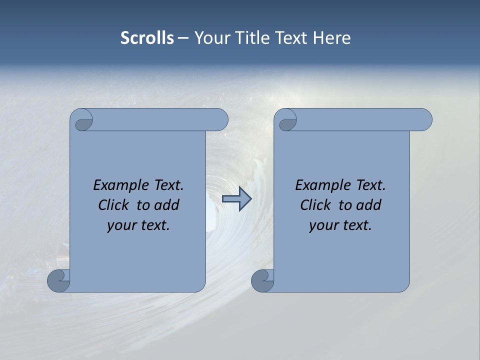 A Large Wave In The Ocean With A Sky Background PowerPoint Template