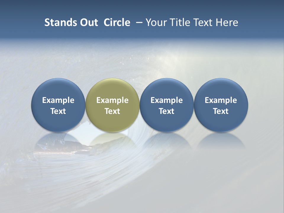 A Large Wave In The Ocean With A Sky Background PowerPoint Template