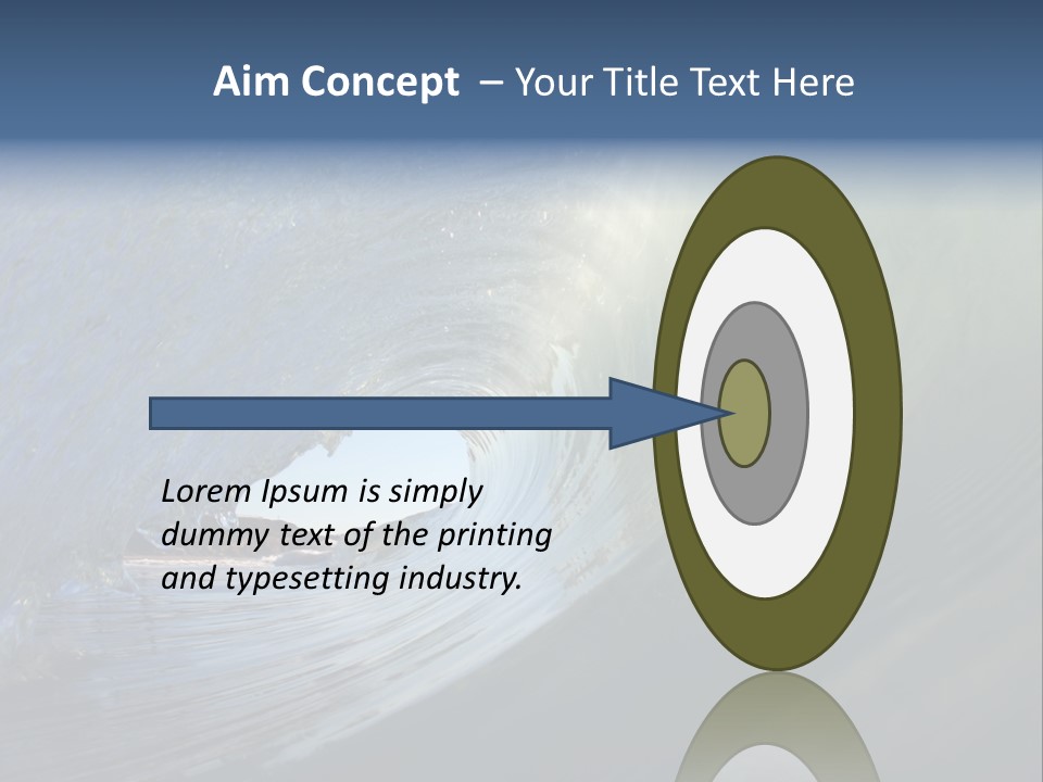 A Large Wave In The Ocean With A Sky Background PowerPoint Template