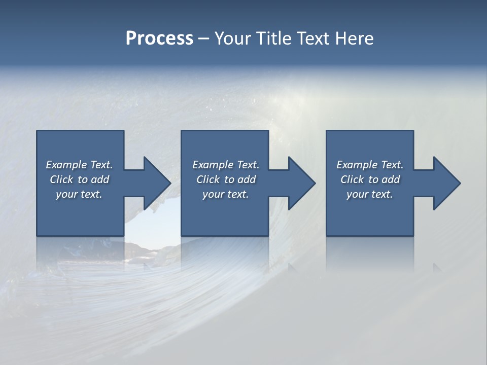 A Large Wave In The Ocean With A Sky Background PowerPoint Template