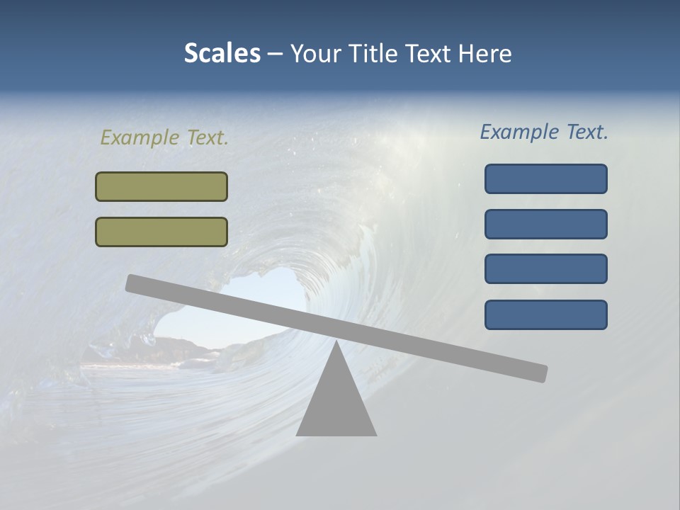 A Large Wave In The Ocean With A Sky Background PowerPoint Template