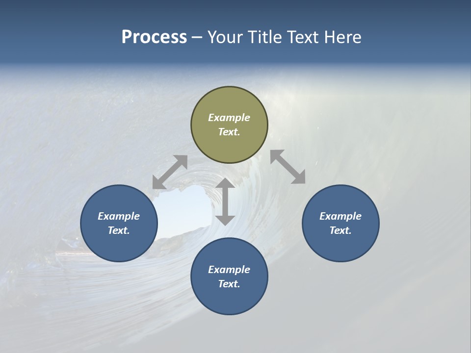 A Large Wave In The Ocean With A Sky Background PowerPoint Template