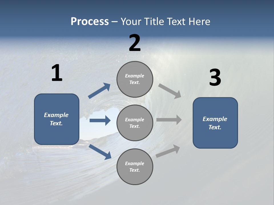 A Large Wave In The Ocean With A Sky Background PowerPoint Template
