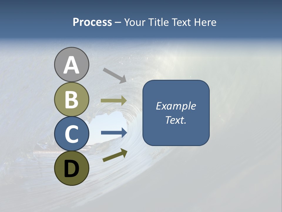 A Large Wave In The Ocean With A Sky Background PowerPoint Template