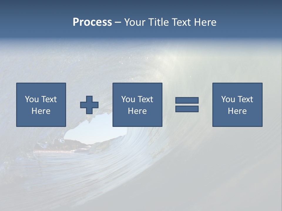 A Large Wave In The Ocean With A Sky Background PowerPoint Template