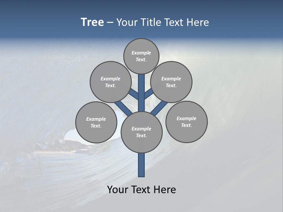 A Large Wave In The Ocean With A Sky Background PowerPoint Template