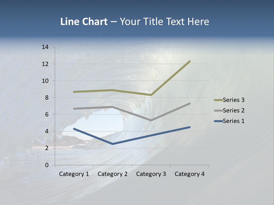 A Large Wave In The Ocean With A Sky Background PowerPoint Template