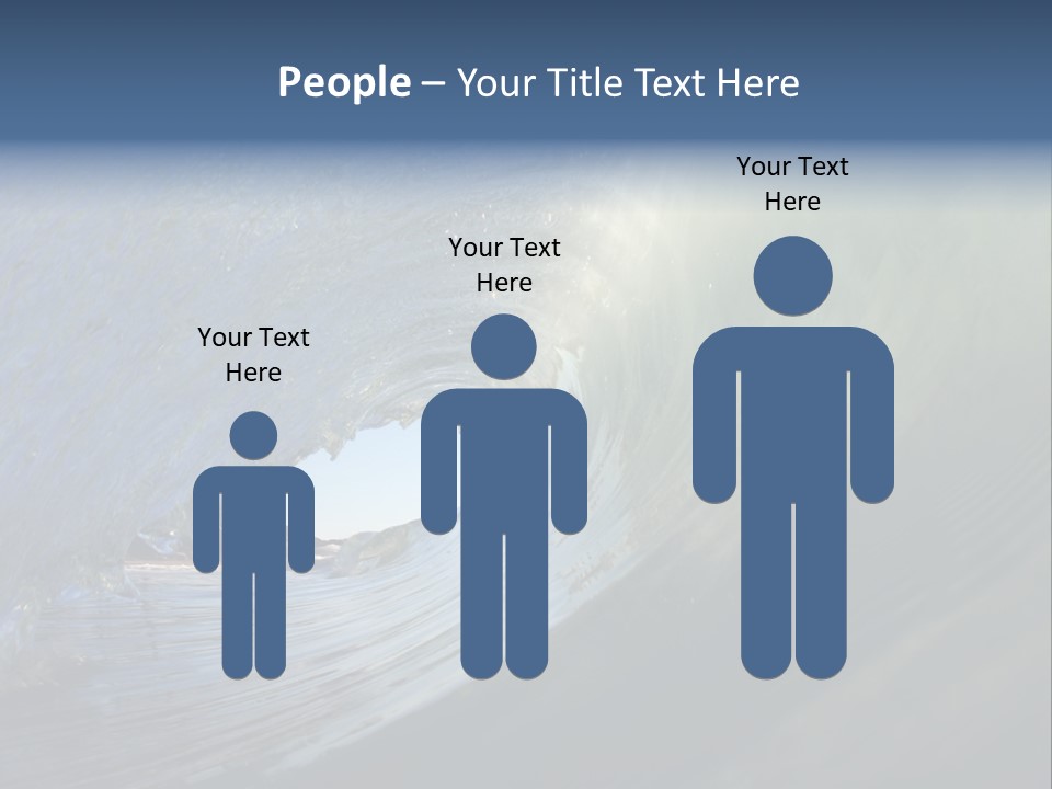 A Large Wave In The Ocean With A Sky Background PowerPoint Template