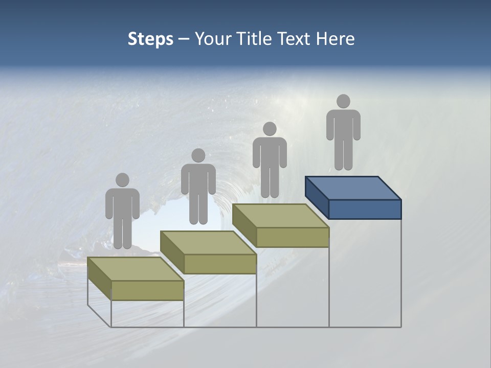 A Large Wave In The Ocean With A Sky Background PowerPoint Template