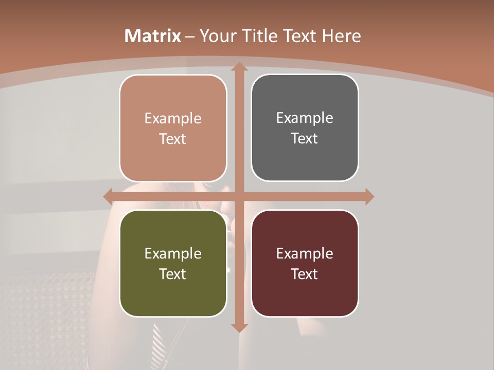 A Woman With Red Hair Is Sitting On The Floor PowerPoint Template