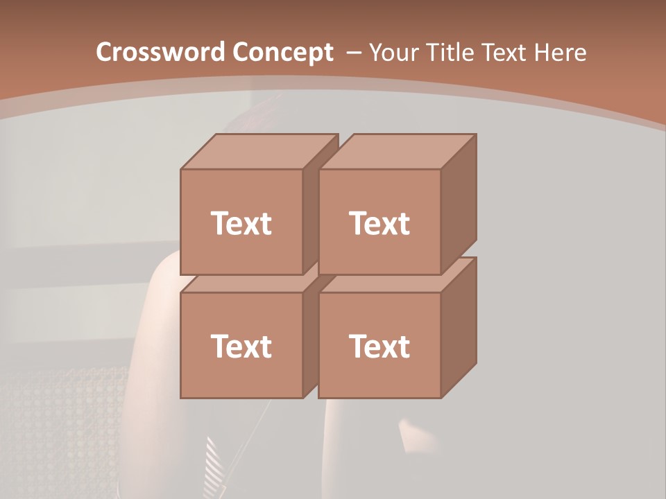 A Woman With Red Hair Is Sitting On The Floor PowerPoint Template