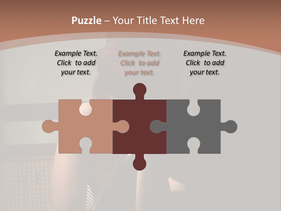 A Woman With Red Hair Is Sitting On The Floor PowerPoint Template