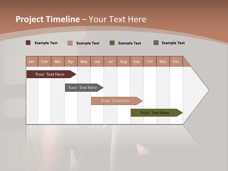 A Woman With Red Hair Is Sitting On The Floor PowerPoint Template