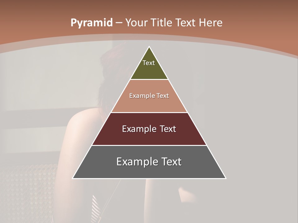 A Woman With Red Hair Is Sitting On The Floor PowerPoint Template