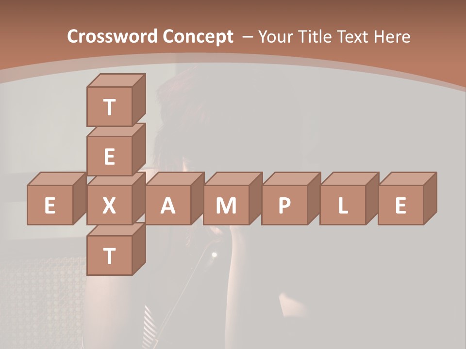 A Woman With Red Hair Is Sitting On The Floor PowerPoint Template