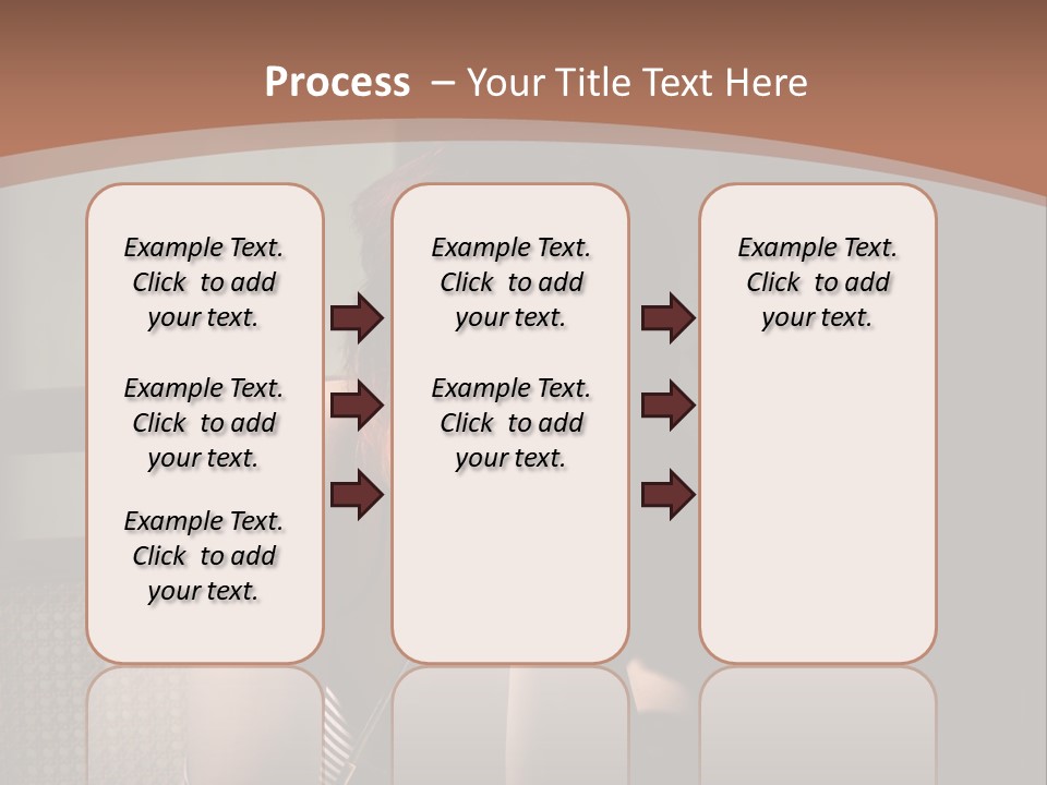 A Woman With Red Hair Is Sitting On The Floor PowerPoint Template