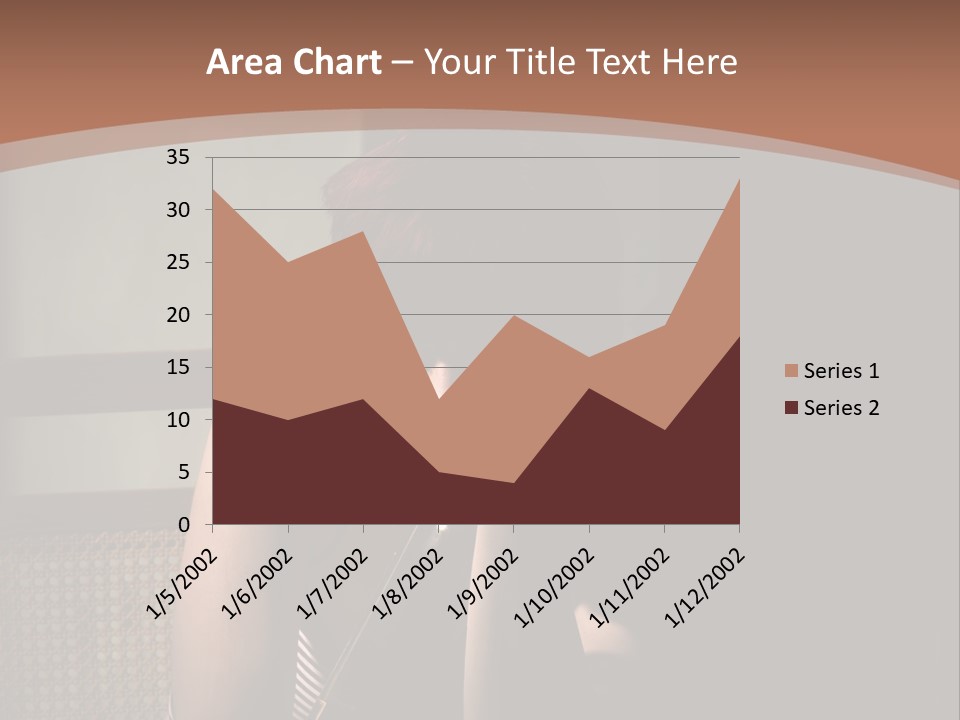 A Woman With Red Hair Is Sitting On The Floor PowerPoint Template