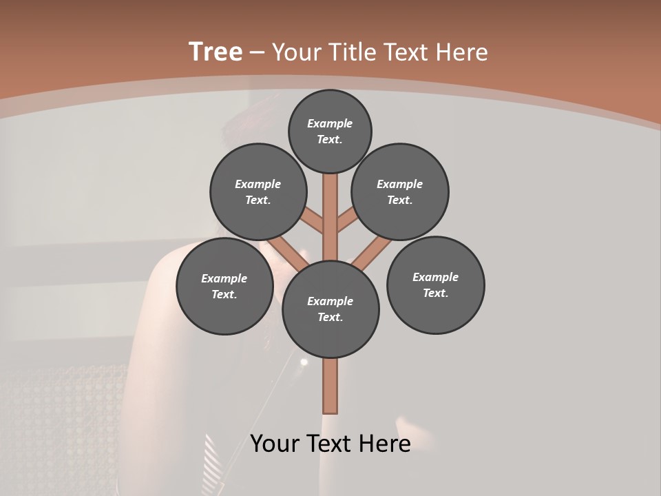 A Woman With Red Hair Is Sitting On The Floor PowerPoint Template