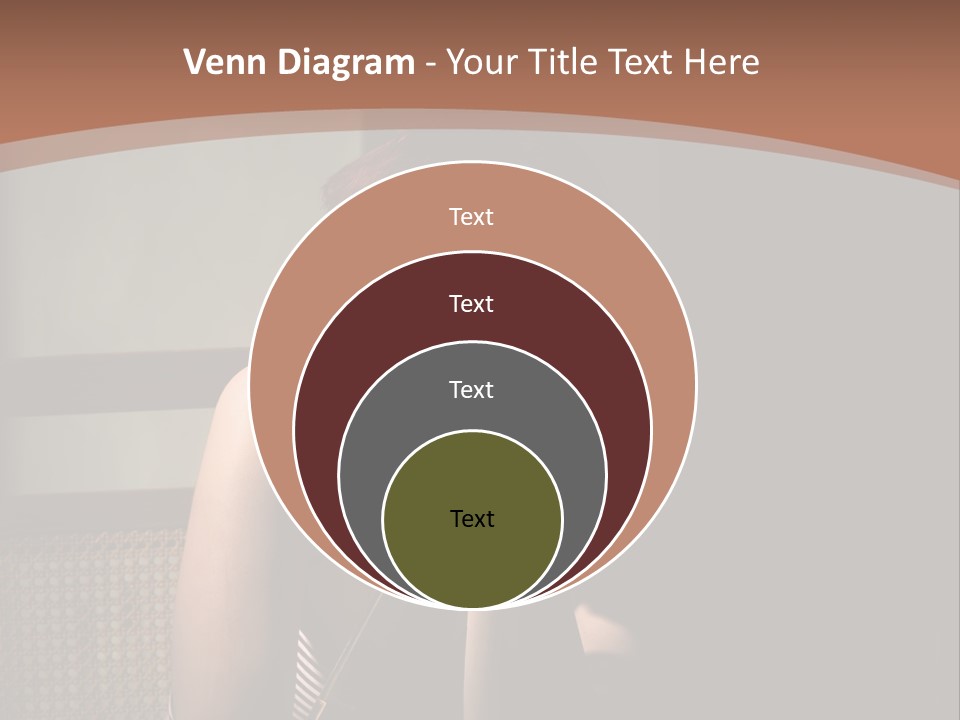 A Woman With Red Hair Is Sitting On The Floor PowerPoint Template