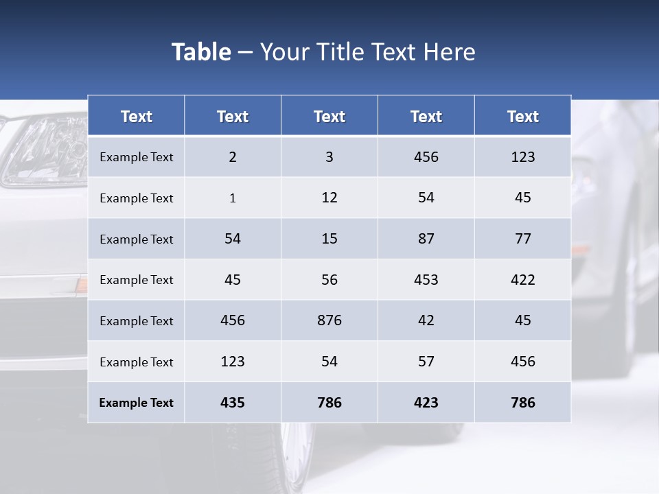 A Row Of White Cars In A Showroom PowerPoint Template