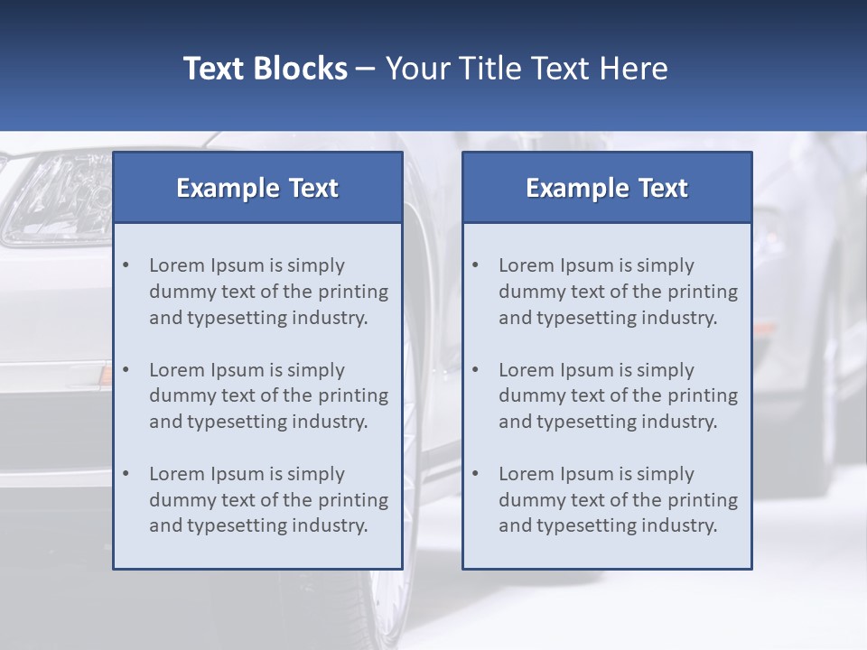 A Row Of White Cars In A Showroom PowerPoint Template