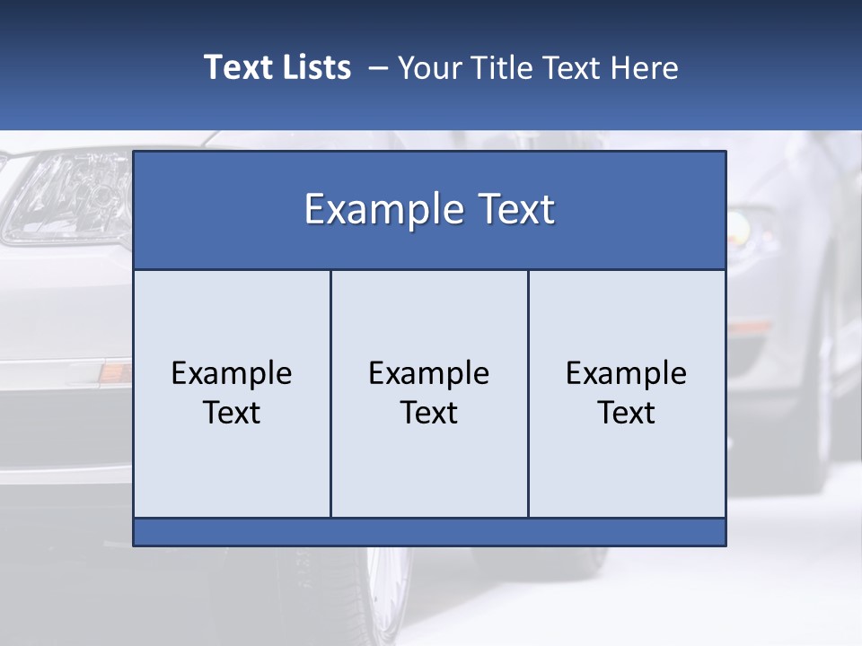 A Row Of White Cars In A Showroom PowerPoint Template