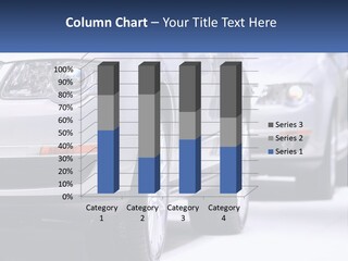A Row Of White Cars In A Showroom PowerPoint Template