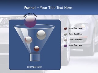 A Row Of White Cars In A Showroom PowerPoint Template