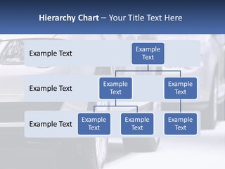 A Row Of White Cars In A Showroom PowerPoint Template