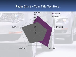 A Row Of White Cars In A Showroom PowerPoint Template